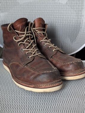Red Wing 10875 Moc Toe Boots- Mens Size 13- Recent Restoration